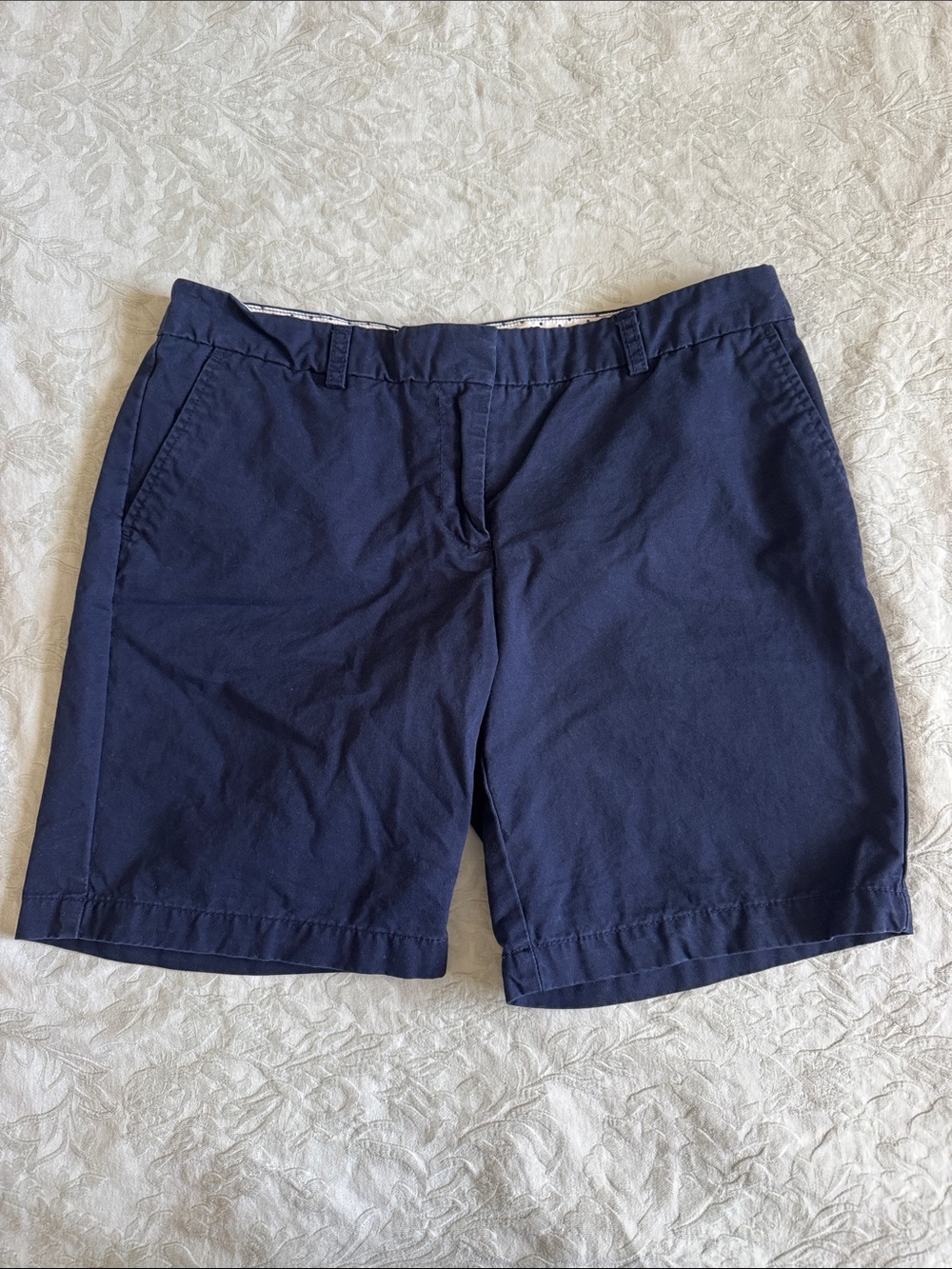 Tommy Hilfiger Navy Blue Cotton Shorts